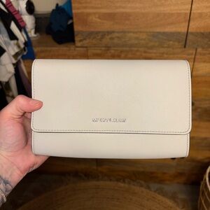Michael Kors White Clutch Sleek Minimalist Design